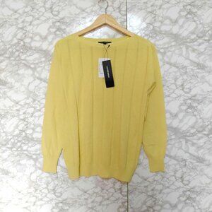 Lautre Long Sleeve Knit Thin Pullover Boat Neck
